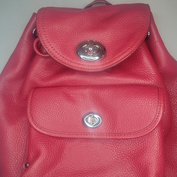 Coach red backpack - Picture 2 of 6